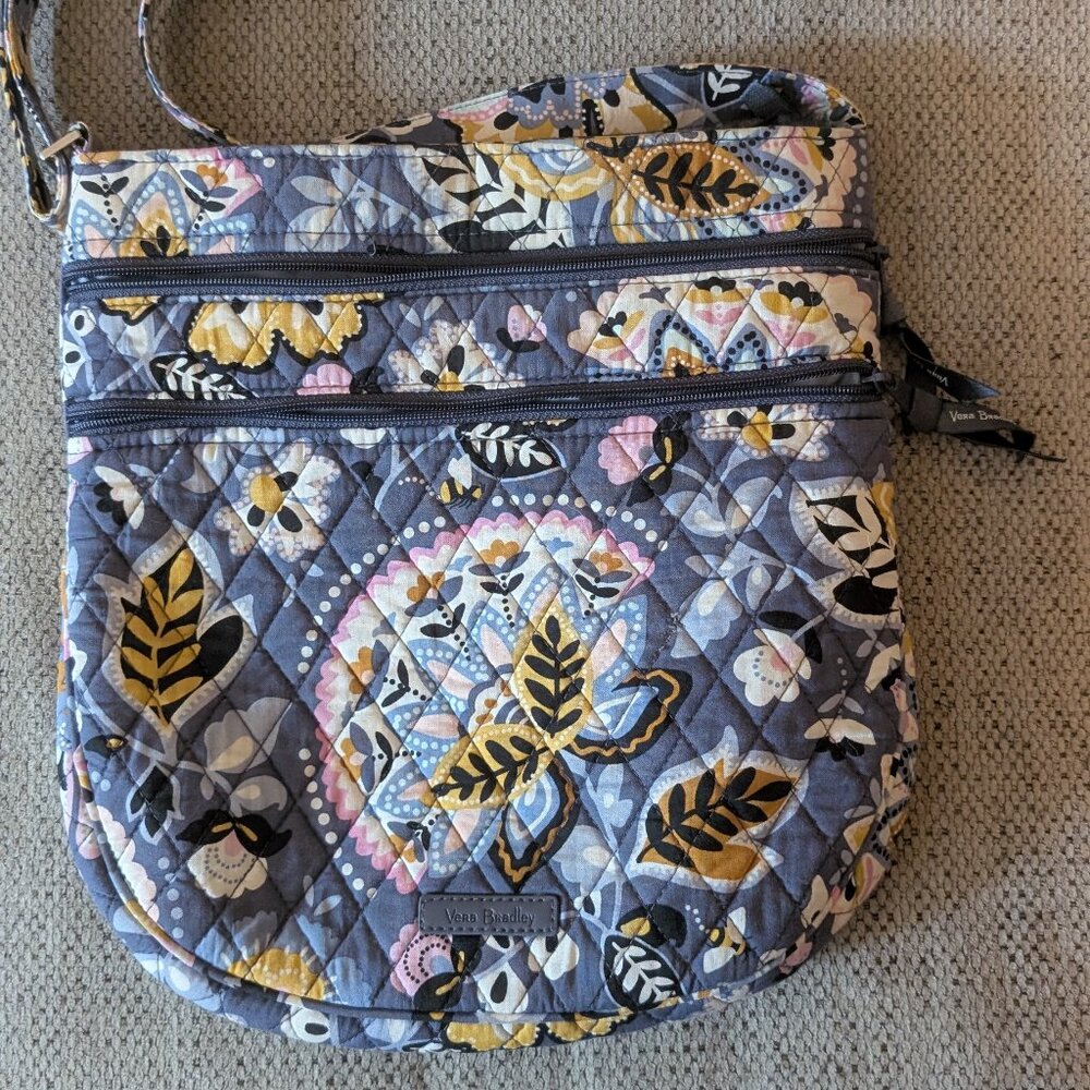 Vera Bradley triple zip hipster crossbody